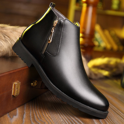 Formalne gležnjače Muške smeđe muške Chelsea čizme Muške svečane čizme Poslovne cipele Muške kožne svečane cipele Muške Zapatos De Hombre