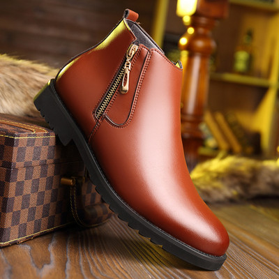 Formalne gležnjače Muške smeđe muške Chelsea čizme Muške svečane čizme Poslovne cipele Muške kožne svečane cipele Muške Zapatos De Hombre