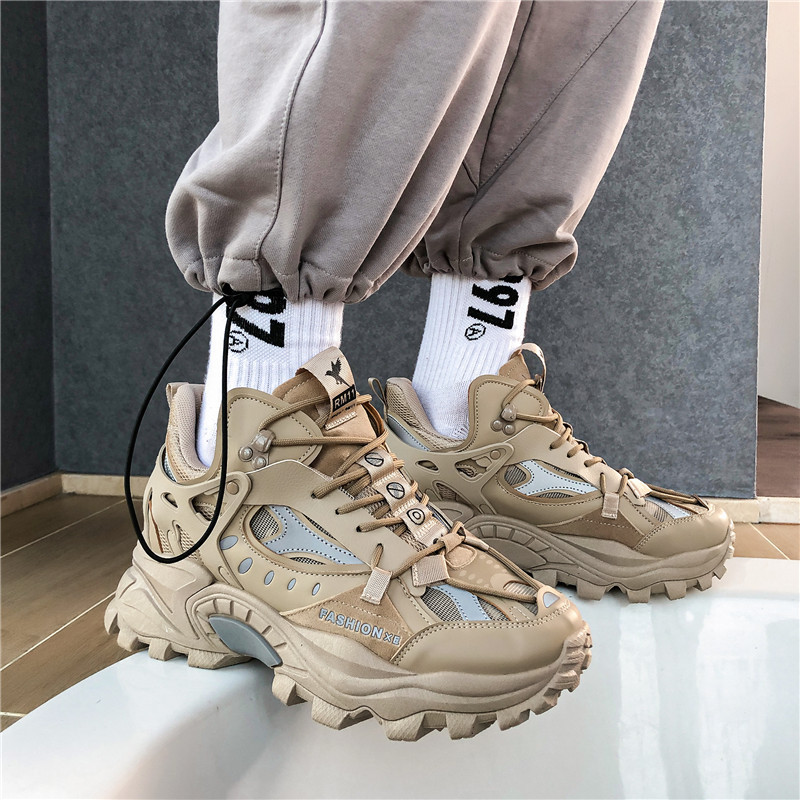 Design Bărbați Pantofi cu platformă Pantofi casual respirabili Creșterea înălțimii pentru bărbați Pantofi vulcanizați Încălțăminte pentru mers în aer liber