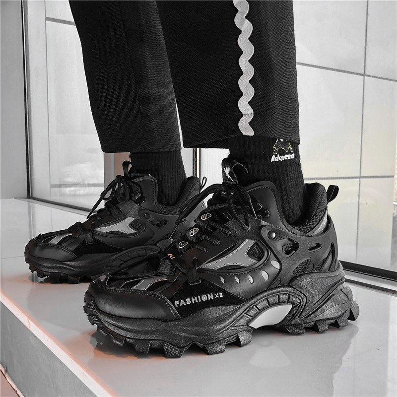 Design Bărbați Pantofi cu platformă Pantofi casual respirabili Creșterea înălțimii pentru bărbați Pantofi vulcanizați Încălțăminte pentru mers în aer liber