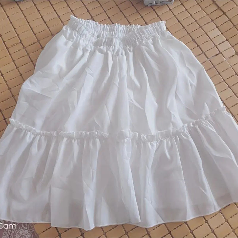 Vara 2023 Fuste mini albe Fusta femei cu talie înaltă Fusta în formă de A plisată Student Lady Fuste drăguțe Stil Preppy la angro