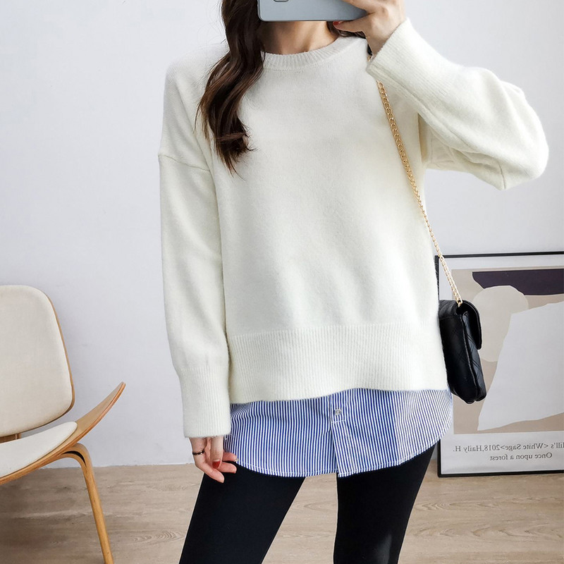 Košulja Lažni porub Odvojiva donja suknja Pamuk Plus veličina 5XL Nepravilna suknja Rep Bluza Rub Dodaci Karirane prugeMini suknja