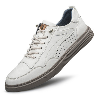 Pantofi respirabili de primăvară Pantofi din piele Pantofi Oxford Pantofi de sport Curea elastică Pantofi de exterior Pantofi ocazionali de mers pentru bărbați