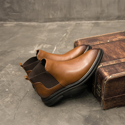 Yomior Toamnă Iarnă Cele mai noi pantofi de designer pentru bărbați Rochie britanică de înaltă calitate cu vârf ascuțit Botine la gleznă Cizme Chelsea de afaceri de modă