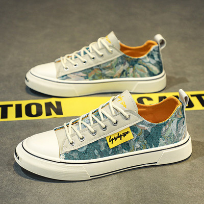 Muške ležerne vulkanizirane cipele Platnene cipele Moderne i svestrane muške cipele za dasku Novo u 2023. tenisice s platformom