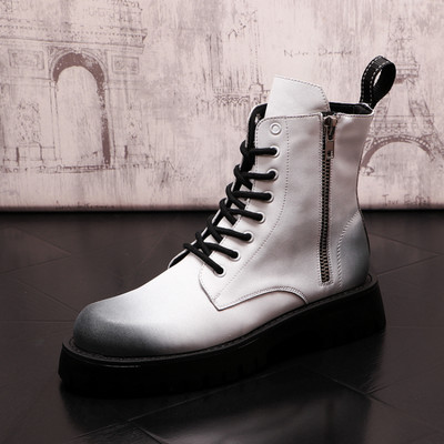 CuddlyIIPanda Muške modne ležerne gležnjače Proljeće Jesen Visoke retro luksuzne dizajnerske retro Chelsea čizme Botas Hombre