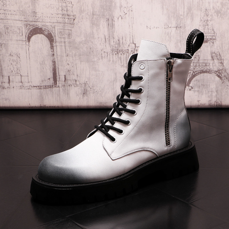 CuddlyIIPanda Muške modne ležerne gležnjače Proljeće Jesen Visoke retro luksuzne dizajnerske retro Chelsea čizme Botas Hombre