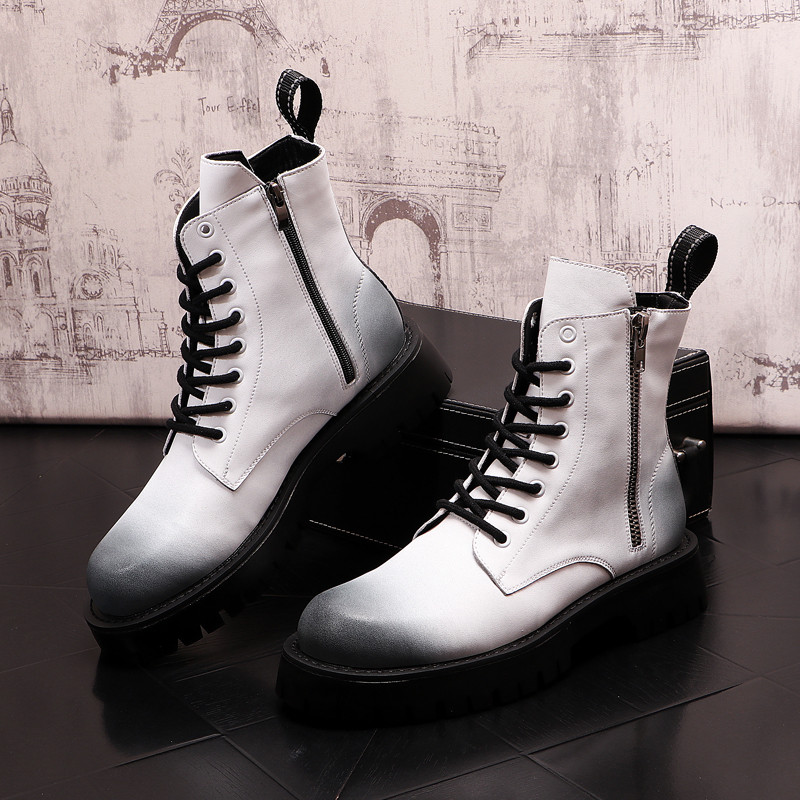 CuddlyIIPanda Muške modne ležerne gležnjače Proljeće Jesen Visoke retro luksuzne dizajnerske retro Chelsea čizme Botas Hombre