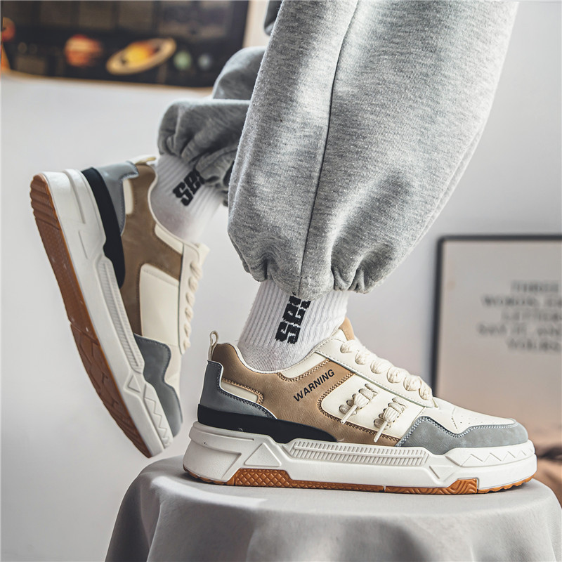 New Trend Ευέλικτο χοντρό πάτο Ανδρικά παπούτσια Casual Ανοιξιάτικα και Φθινοπωρινά αθλητικά παπούτσια καμβά Ευέλικτο κορδόνι Αθλητικό μέγεθος 39-44