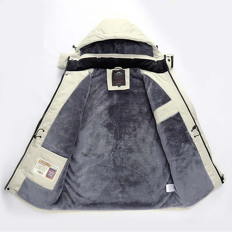 Zimske nove debele tople parke od flisa za vanjsku jaknu, kaput, muške vjetrootporne vojne parke s kapuljačom, muške modne ležerne muške jakne