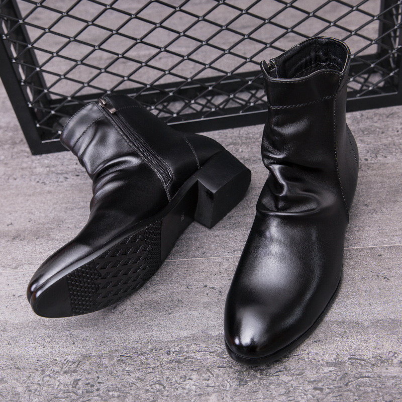 Ανδρικές μπότες Chelsea φθινοπωρινές και χειμερινές μπότες με μυτερή μύτη Βρετανικές μπότες Martin ανδρικές μπότες ψηλοτάπητες ανδρικές μπότες