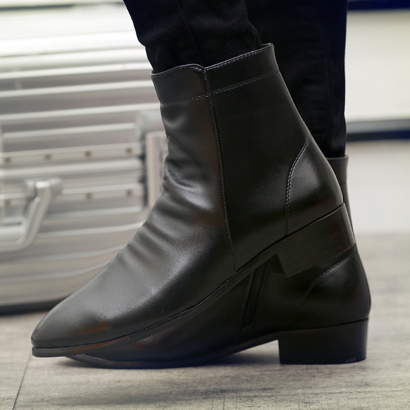 Ανδρικές μπότες Chelsea φθινοπωρινές και χειμερινές μπότες με μυτερή μύτη Βρετανικές μπότες Martin ανδρικές μπότες ψηλοτάπητες ανδρικές μπότες