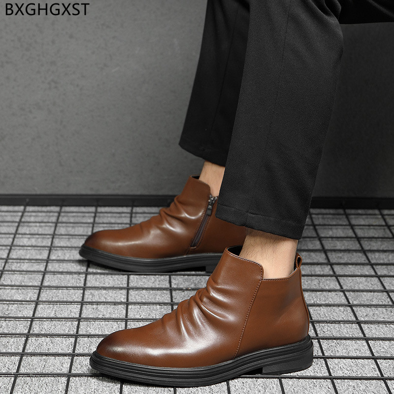 Botine pentru bărbați Cizme chelsea pentru bărbați pantofi de designer de lux pentru bărbați Cizme de iarnă pentru bărbați pantofi casual din piele pentru bărbați cu platformă 2023