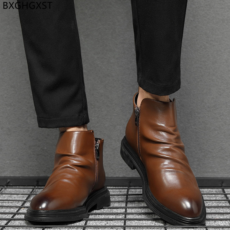 Botine pentru bărbați Cizme chelsea pentru bărbați pantofi de designer de lux pentru bărbați Cizme de iarnă pentru bărbați pantofi casual din piele pentru bărbați cu platformă 2023