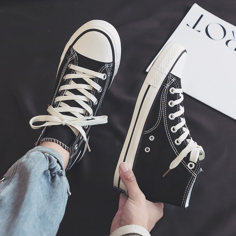 Unisex γυναικεία ψηλοτάπητα παπούτσια από καμβά Ανδρικά παπούτσια μόδας Ζευγάρι Αθλητικά παπούτσια με χαμηλές πλευρές Casual αντιολισθητικά φοιτητικά παπούτσια