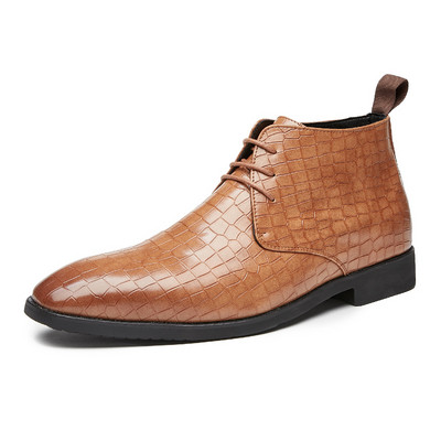 2023 Nove muške Chelsea čizme Dizajnerske marke Klasične talijanske svečane čizme Modne kožne ležerne poslovne gležnjače Velika veličina 48