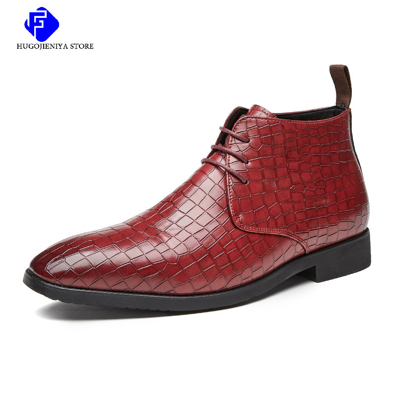 2023 Nove muške Chelsea čizme Dizajnerske marke Klasične talijanske svečane čizme Modne kožne ležerne poslovne gležnjače Velika veličina 48