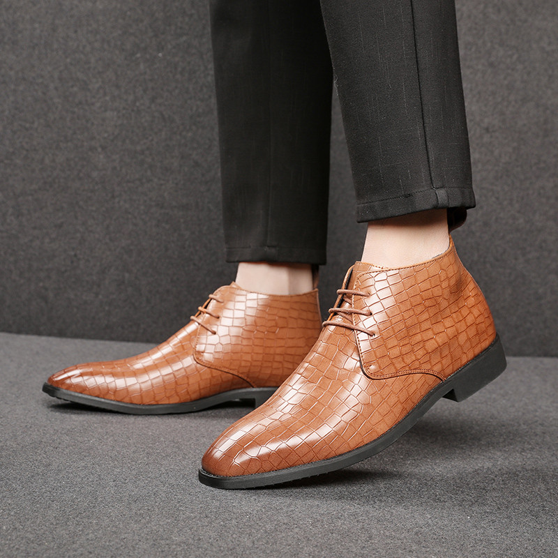 2023 Nove muške Chelsea čizme Dizajnerske marke Klasične talijanske svečane čizme Modne kožne ležerne poslovne gležnjače Velika veličina 48