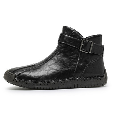 Pánske zimné topánky Golden Sapling Casual Business Boots pre voľný čas, topánky na platforme, pánska móda, Chelsea čižmy, nazúvacia obuv