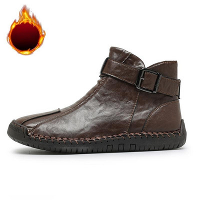 Pánske zimné topánky Golden Sapling Casual Business Boots pre voľný čas, topánky na platforme, pánska móda, Chelsea čižmy, nazúvacia obuv