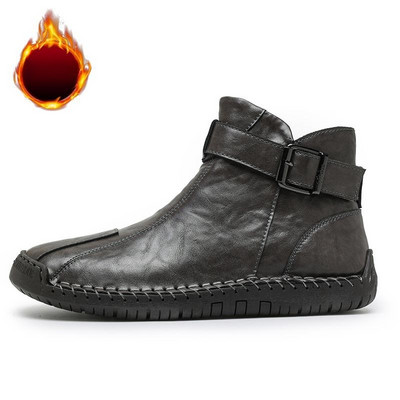 Pánske zimné topánky Golden Sapling Casual Business Boots pre voľný čas, topánky na platforme, pánska móda, Chelsea čižmy, nazúvacia obuv