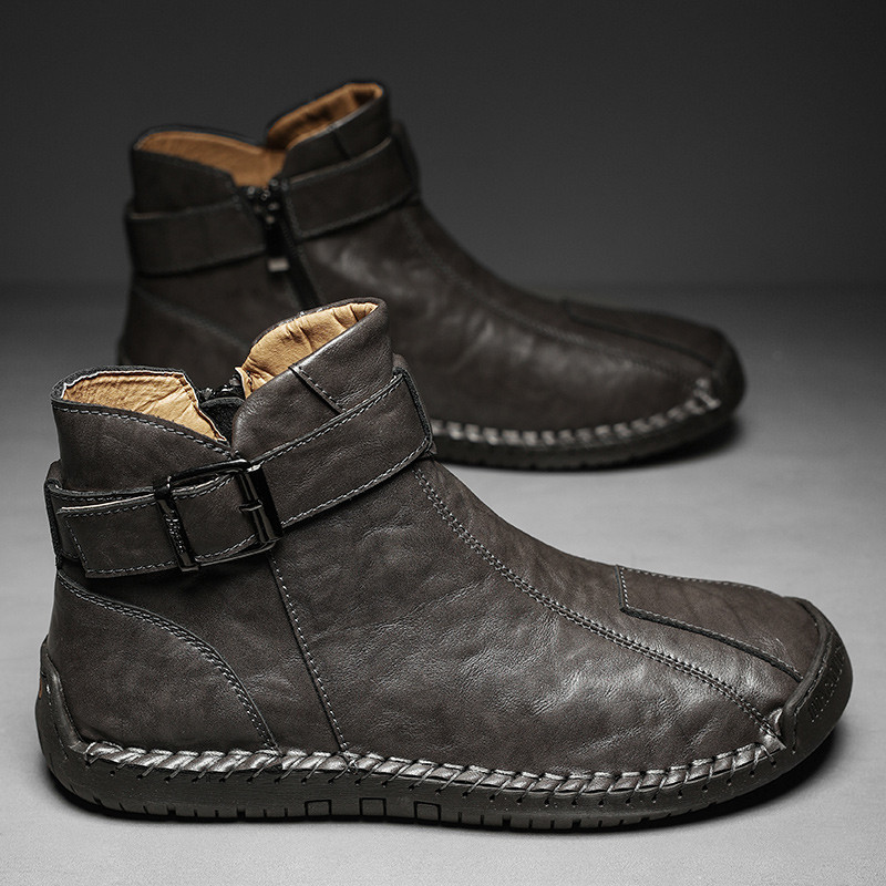 Pánske zimné topánky Golden Sapling Casual Business Boots pre voľný čas, topánky na platforme, pánska móda, Chelsea čižmy, nazúvacia obuv