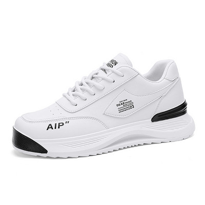 Paprasti balti vyriški batai 2023 m. ruduo Nauji storapadžiai karštai parduodami ūgį didinantys universalūs studentų sportiniai sportbačiai sportbačiai