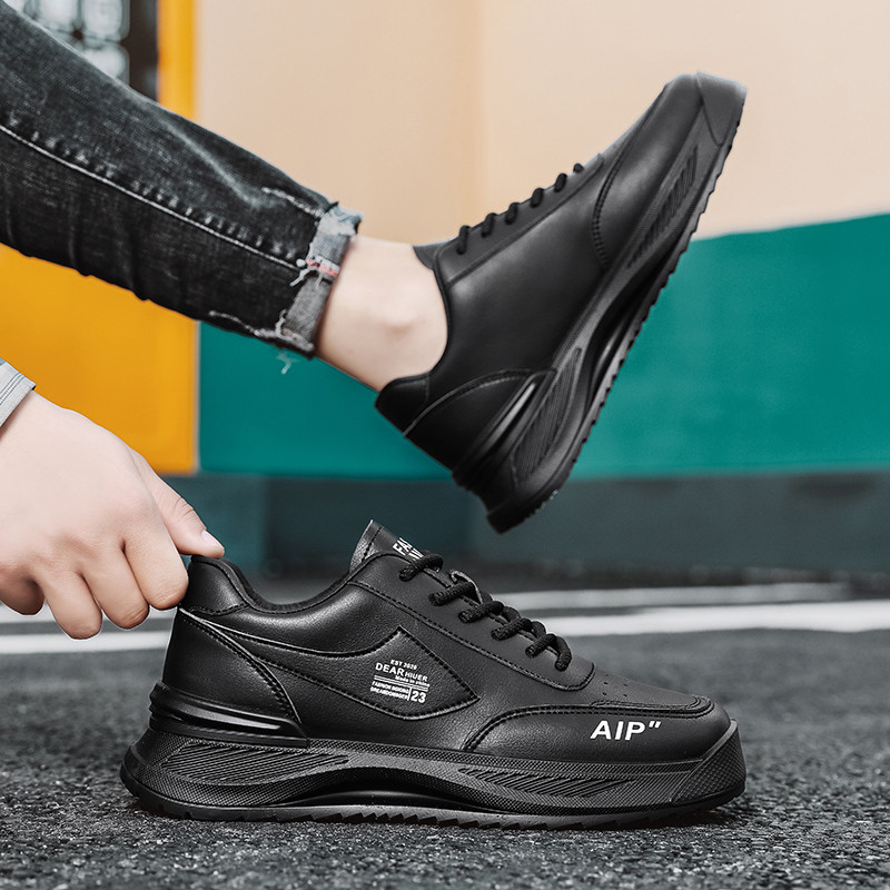 Paprasti balti vyriški batai 2023 m. ruduo Nauji storapadžiai karštai parduodami ūgį didinantys universalūs studentų sportiniai sportbačiai sportbačiai