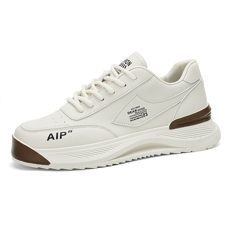 Paprasti balti vyriški batai 2023 m. ruduo Nauji storapadžiai karštai parduodami ūgį didinantys universalūs studentų sportiniai sportbačiai sportbačiai