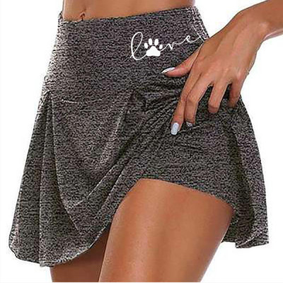 Bikiniai Secret Moterys Skrits Summer Above Knee Dvisluoksniai sportiniai šortai Suknelė Greitai džiūstantys Joga Sportiniai Antblauzdžiai Fitneso šortai