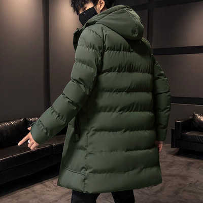 Parka mai groase, caldă, îmbrăcăminte pentru bărbați, ocazional, slim fit, haine de iarnă, jachete și paltoane pentru bărbați, guler cu glugă, jachete lungi