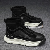 Rudenį ir žiemą patogūs aukšti vyriški laisvalaikio sportiniai batai 2023 m. Nauji madingi, universalūs vyriški batai, gražūs storapadžiai batai