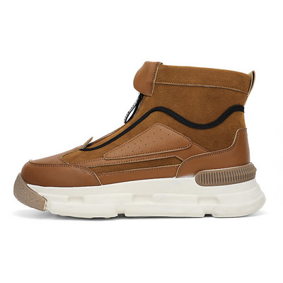 Rudenį ir žiemą patogūs aukšti vyriški laisvalaikio sportiniai batai 2023 m. Nauji madingi, universalūs vyriški batai, gražūs storapadžiai batai