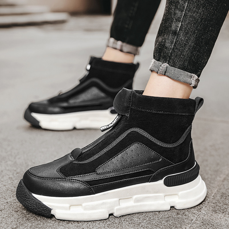 Rudenį ir žiemą patogūs aukšti vyriški laisvalaikio sportiniai batai 2023 m. Nauji madingi, universalūs vyriški batai, gražūs storapadžiai batai
