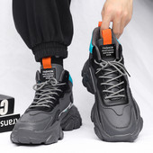 Toamnă și iarnă Pantofi comozi pentru tată, înalți, la modă nouă, versatilă, ocazională, la modă, pantofi sport, superbi, pentru tineri, pentru băieți