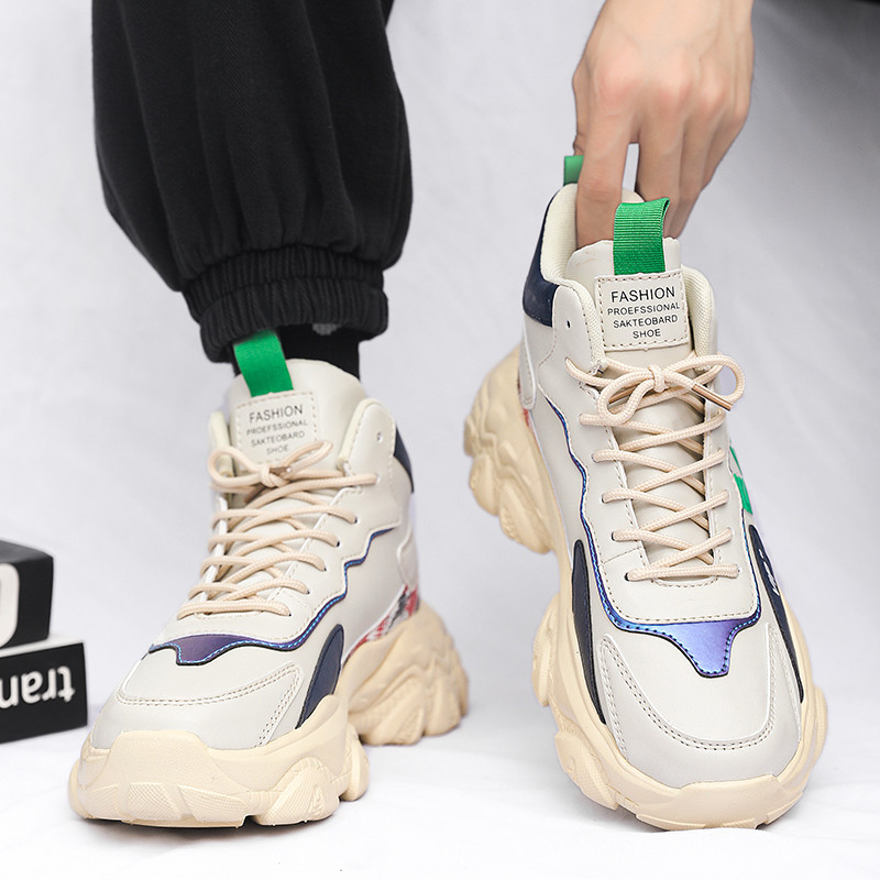 Toamnă și iarnă Pantofi comozi pentru tată, înalți, la modă nouă, versatilă, ocazională, la modă, pantofi sport, superbi, pentru tineri, pentru băieți