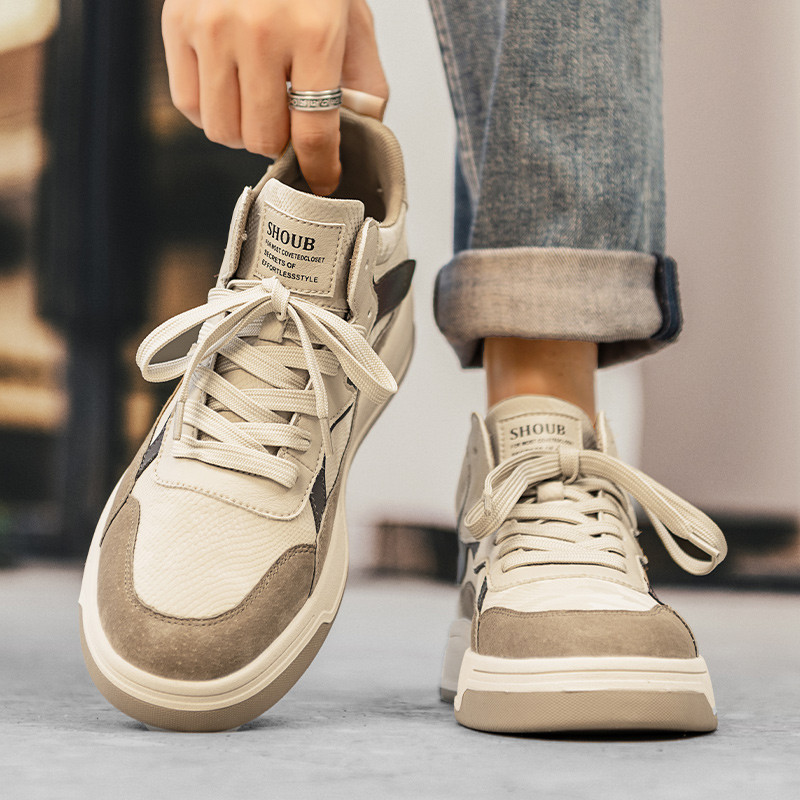 Jesenné a zimné módne a pohodlné pánske ležérne topánky, nové všestranné ploché tenisky so šnurovaním, plytké ležérne športové topánky