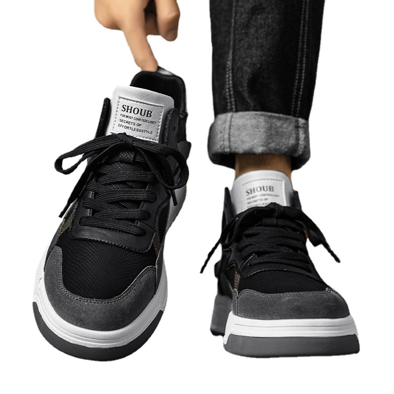 Jesenné a zimné módne a pohodlné pánske ležérne topánky, nové všestranné ploché tenisky so šnurovaním, plytké ležérne športové topánky