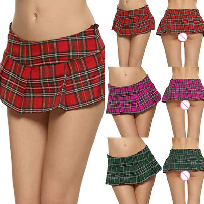 Womens Fashion Club Low-Waisted Sexy Lattice Mini Skirt