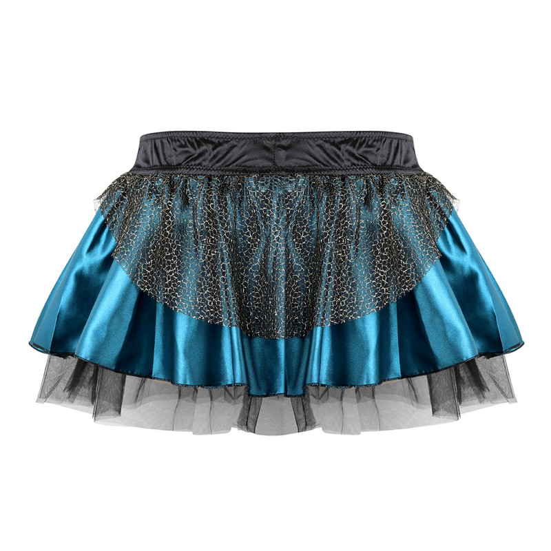 Σέξι Peacock Δαντέλα Φούστα Burlesque Κοστούμια Gothic Steampunk Ruffed Tutu φούστα για γυναίκες Vintage φούστες κορσέ συν μέγεθος S-6XL