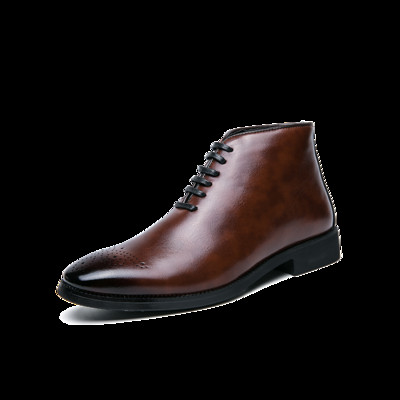 Cizme pentru bărbați în stil domnesc Cizme de designer din piele pentru bărbați Cizme chelsea de marcă de lux Cizme de afaceri formale pentru bărbați Bota Masculina