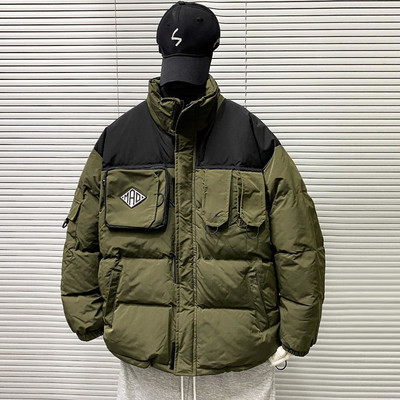 Ανδρικά συνονθύλευμα χειμωνιάτικα παρκά 2023 Βαμβακερά χοντρά μπουφάν Cargo Parkas Μόδα Ζεστά παλτό με φερμουάρ Μόδα Harajuku Εξωτερικά ενδύματα