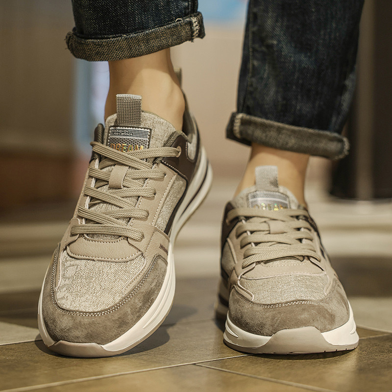 Toamnă și iarnă Pantofi sport pentru bărbați noi, cu șireturi, modă ocazională, pantofi retro pentru bărbați, confortabili, respirabili, pantofi ocazionali pentru bărbați