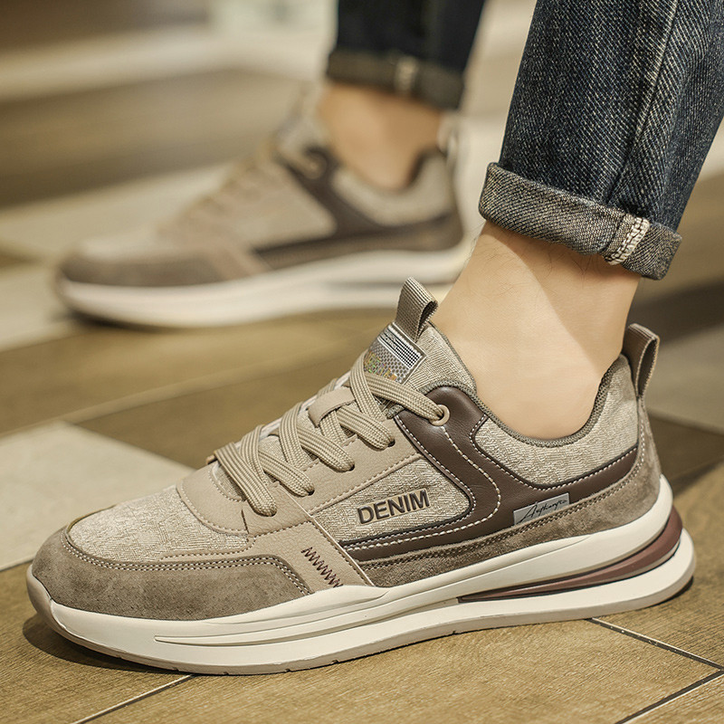 Toamnă și iarnă Pantofi sport pentru bărbați noi, cu șireturi, modă ocazională, pantofi retro pentru bărbați, confortabili, respirabili, pantofi ocazionali pentru bărbați