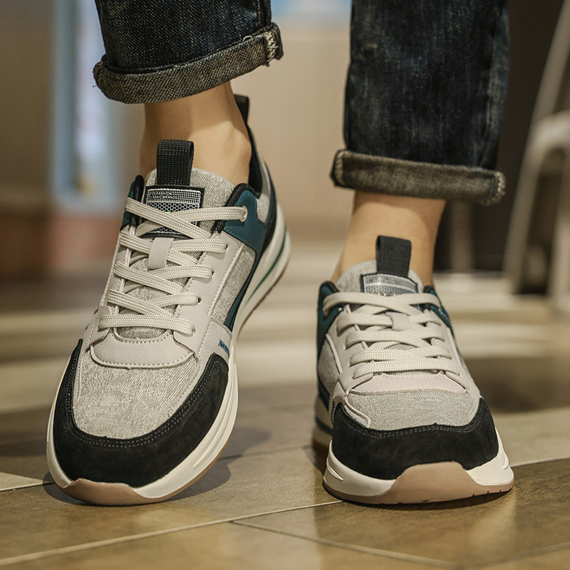 Toamnă și iarnă Pantofi sport pentru bărbați noi, cu șireturi, modă ocazională, pantofi retro pentru bărbați, confortabili, respirabili, pantofi ocazionali pentru bărbați