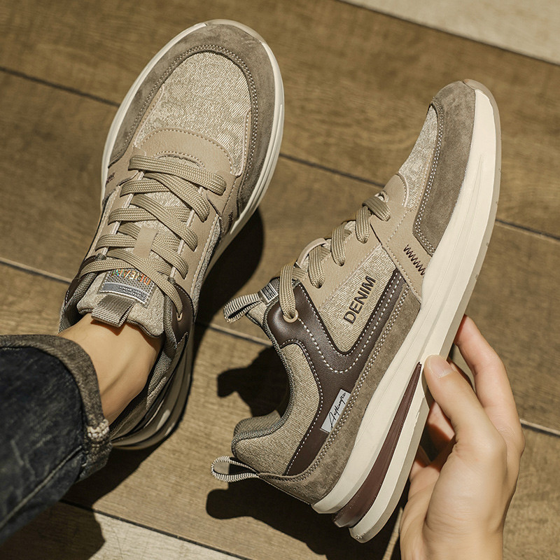 Toamnă și iarnă Pantofi sport pentru bărbați noi, cu șireturi, modă ocazională, pantofi retro pentru bărbați, confortabili, respirabili, pantofi ocazionali pentru bărbați