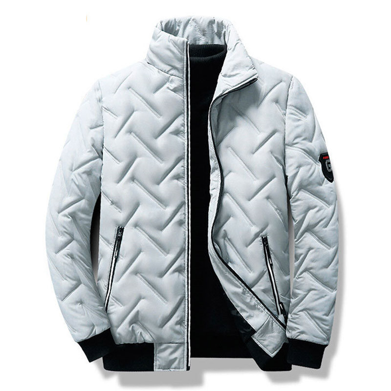 Jachetă pentru bărbați Mantoane Toamnă Iarnă Casual Solid Ușoare Parka Mânecă lungă Fermoar Căptușită Parka Bărbați Confort Jachete calde pentru bărbați