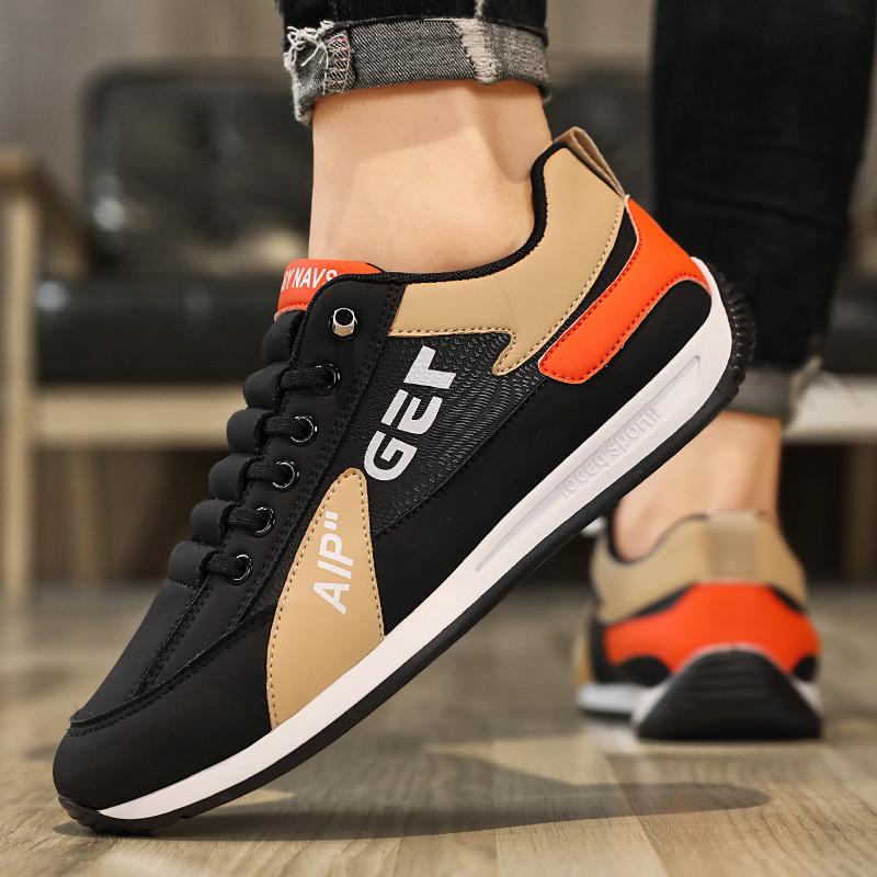 Pantofi sport casual, respirabili, de toamnă, pantofi sport la modă pentru tineret, 2023, pantofi confortabili cu șireturi, cu două culori asortate