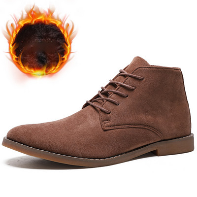 Cizme Chelsea în stil britanic Cizme de toamnă iarnă pentru bărbați Cizme de vest pentru bărbați la modă elegantă Botine clasice de epocă confortabile