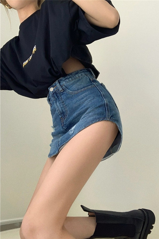 5XL Plus Size Nepravidelná mini džínsová sukňa s vysokým pásom pre ženy Letné streetwear Hot Girl Denim Sukňa Lady Chic Sukne